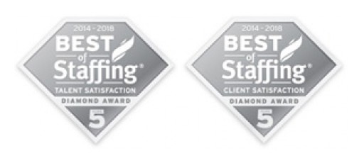 Vitamin T Wins Clearlyrated's 2020 Best of Staffing Client and Talent Diamond Awards for Service Excellence