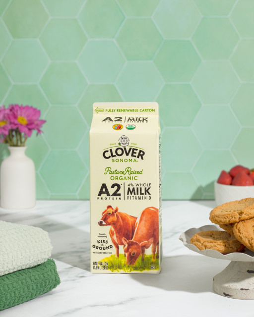 Clover Sonoma(R) Unveils Pasture Raised Organic A2 4% Whole Milk