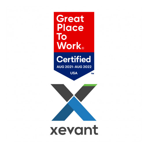 Xevant Recognized as a Great Place to Work®-Certified Company