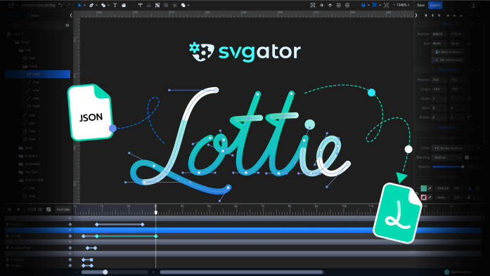 Lottie Support Now Live in SVGator