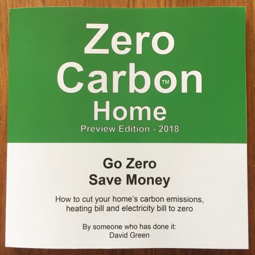 David Green's New Book, Zero Carbon Home, Released by Zero Carbon LLC