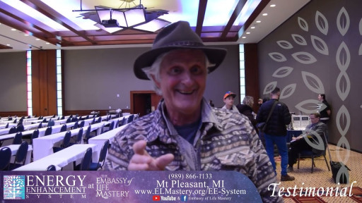 Energy Enhancement System Testimonial - Lower voice, increased energy, Less Pain