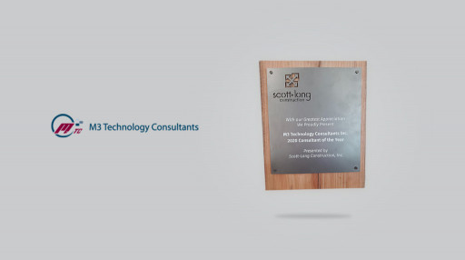 M3 Technology Consultants Named 2020 Consultant of the Year by Scott-Long Construction, Inc.