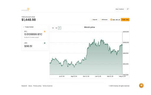 Onramp Launches Comprehensive Bitcoin Financial Services Platform With Introduction of Onramp Trade
