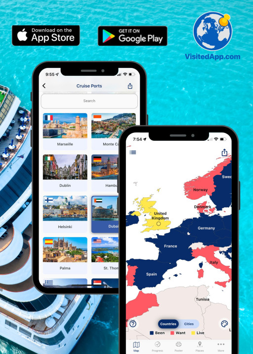 Visited App Publishes Top 25 Most Visited Cruise Ports in the World