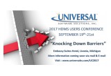 2017 HDMS Users Conference Annnouncement