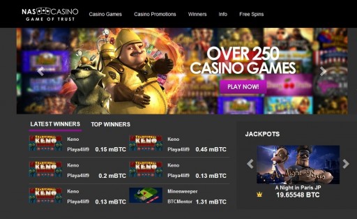 Exclusive Bitcoin Casino NASCasino Reveals Its Bitcoin-Based Bonuses and Promotions to the Public