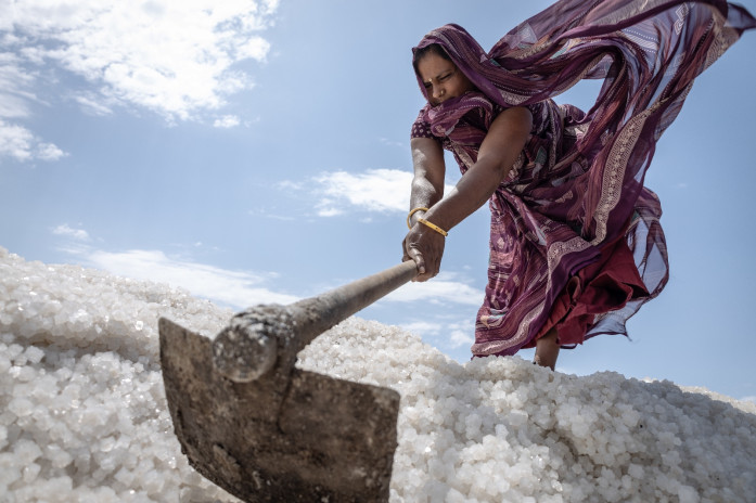 Salt-Pan Worker in India