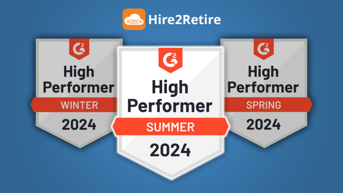 Hire2Retire's G2 Awards for 2024