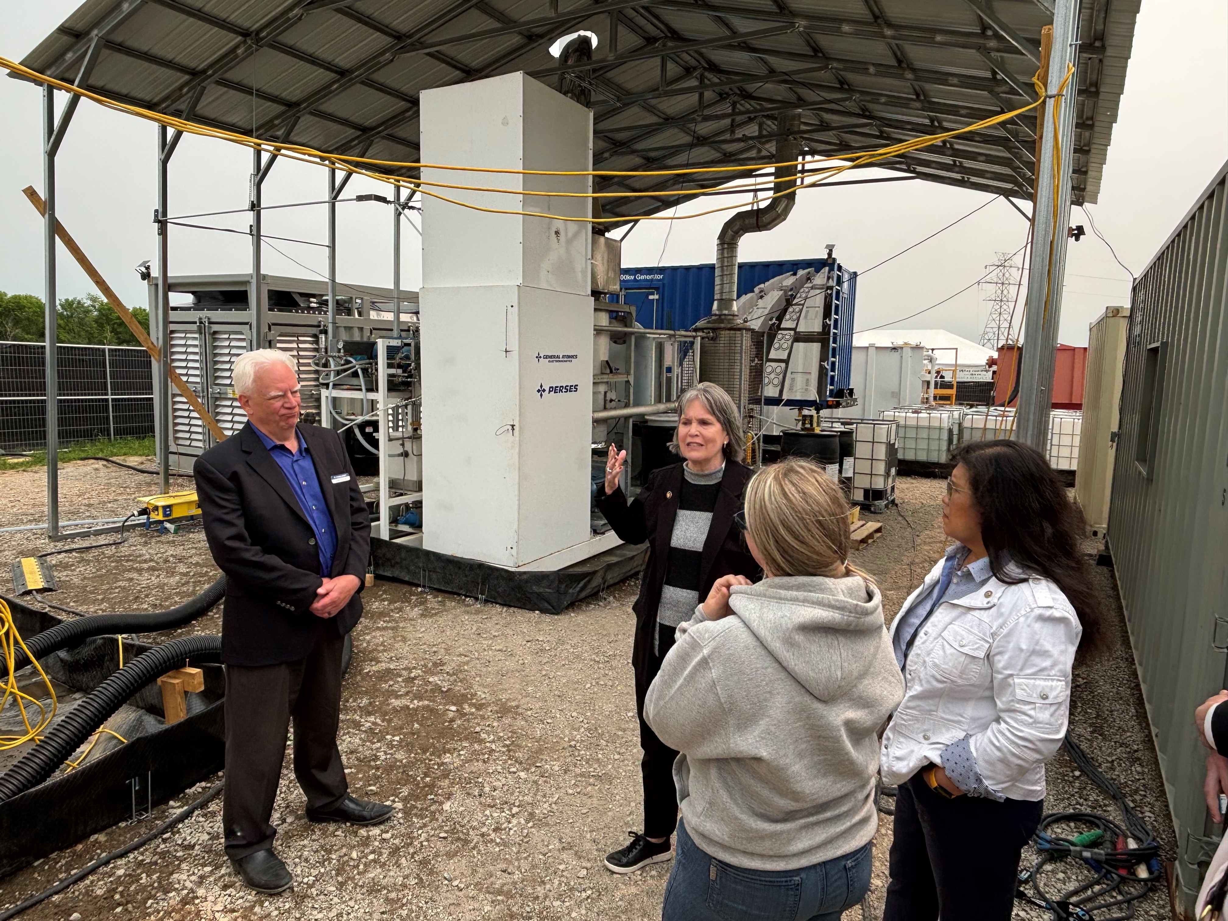 Congresswoman Betty McCollum in Lake Elmo, MN for PFAS destruction demonstration