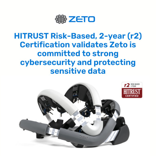 Zeto Achieves HITRUST Risk-Based, 2-Year Certification Demonstrating the Highest Level of Information Protection Assurance