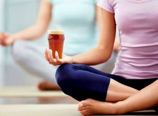 Beer Yoga at the Brewer's Cabinet on January 19