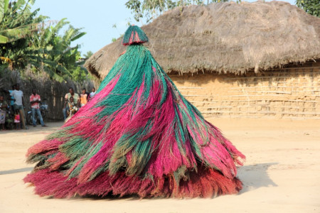 Zangbeto masked dancer, Benin