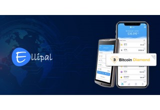 Ellipal Wallet and Bitcoin Diamond Logo