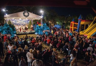 Live entertainment is one of the features of Winter Wonderland, open December 2 through 22 in downtown Clearwater, Florida.