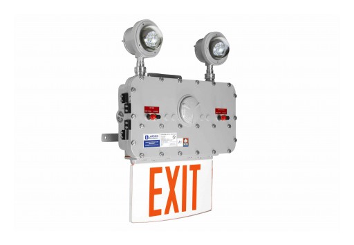 Larson Electronics Releases Explosion-Proof, LED, Bug Eyes Fixture With Exit Sign, 120-277V, IP65/N4X