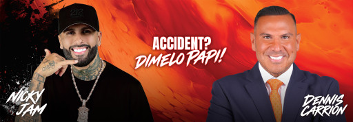 Nicky Jam Joins 212-CARRION for New "¿ACCIDENTE? Call the Winner 212-CARRION" Campaign