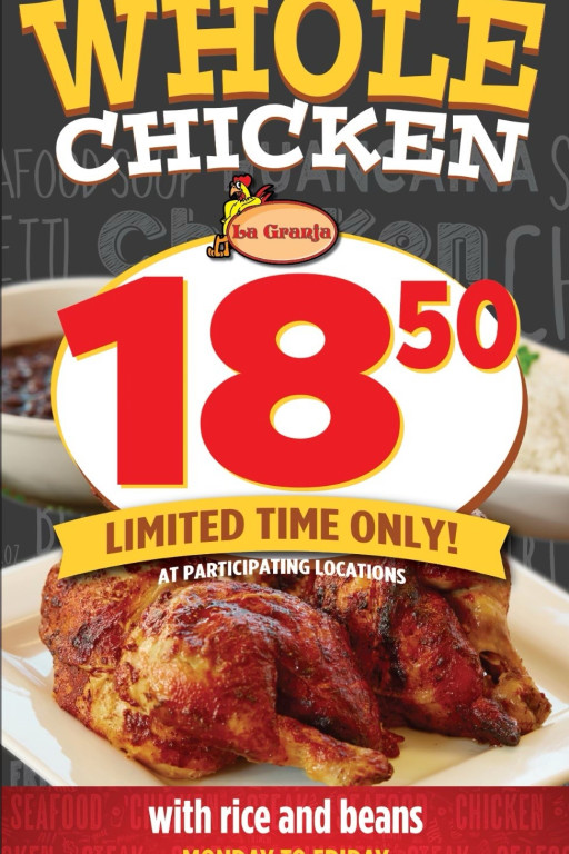 La Granja Restaurants Invites Families on a Budget to Experience a Limited-Time Whole Chicken Meal Deal