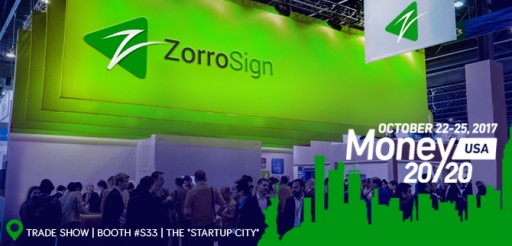 ZorroSign Showcases Digital Transaction Management (DTM) and Mobile Biometrics at Money20/20