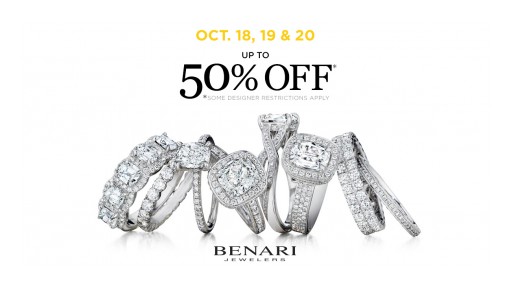 This Month, BENARI JEWELERS Helps Shoppers Save Up to 50% on Bridal Jewelry for the Holidays