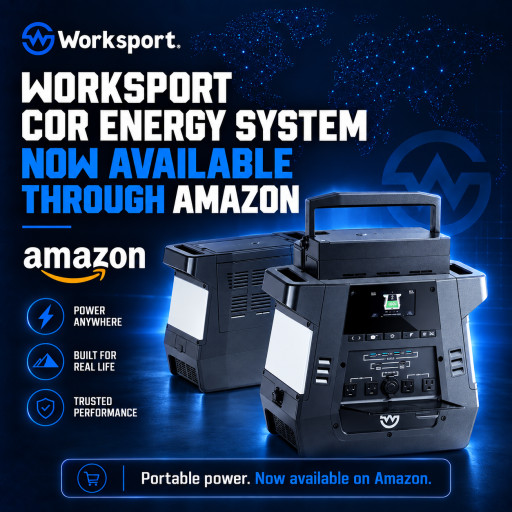 Worksport COR Energy System Now Available Through Amazon