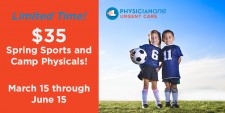 Sports and Camp Physicals at PhysicianOne Urgent Care 