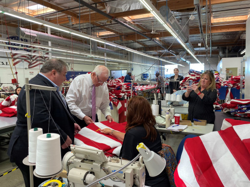 North Bay Industries Proudly Supports New Law Requiring American-Made Flags for the Department of Defense