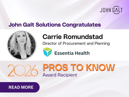 John Galt Solutions Congratulates Essentia Health's Carrie Romundstad, a 2026 Pros to Know Award Recipient