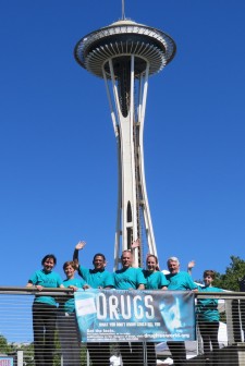 ​Seattle's iconic Space Needle was the backdrop for volunteers from the Foundation for a Drug-Free World