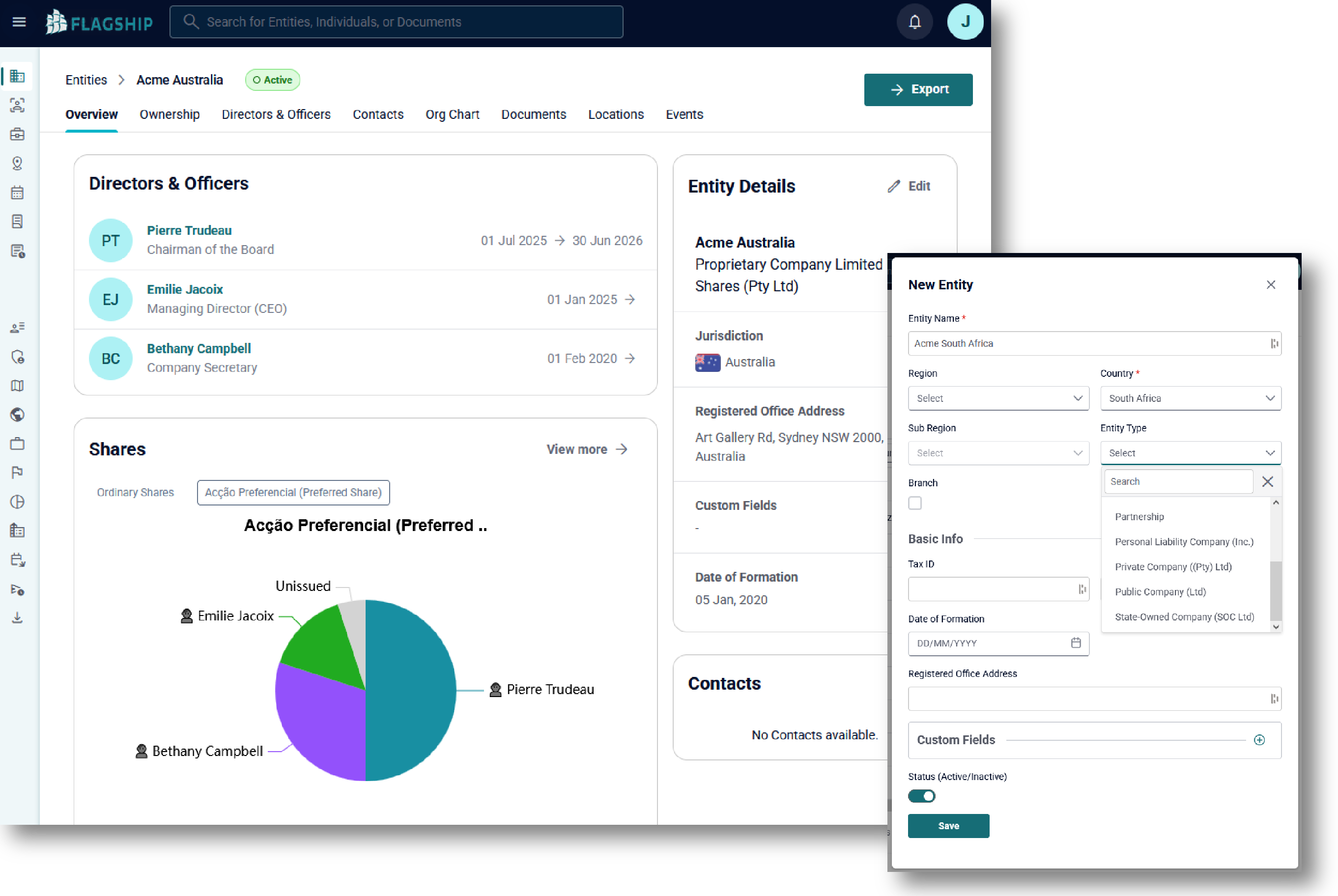 Flagship - Global Entity Management