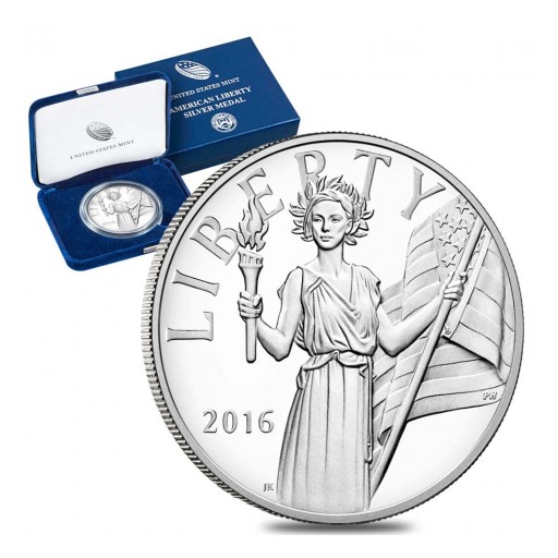 Bullion Exchanges Offers You the Exclusive 2016 S&W Silver Proof American Liberty Medals