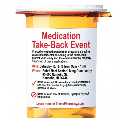 Times Pharmacy Sponsors Medication Take-Back Event