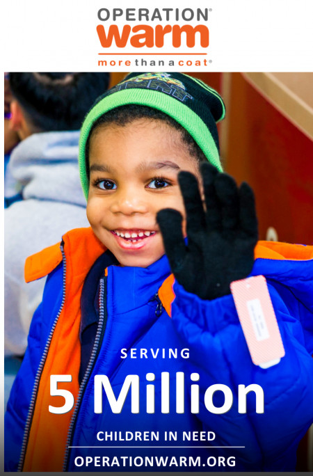 Operation Warm is on Track to Serving 5 Million Children in Need