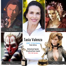EMMY & Telly award-winning voice actress Tasia Valenza shares insights on harnessing the power of tone and intent in her newly launched #GiveGreatVoice TEDx Talk