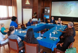 Drug prevention meeting at the Church of Scientology