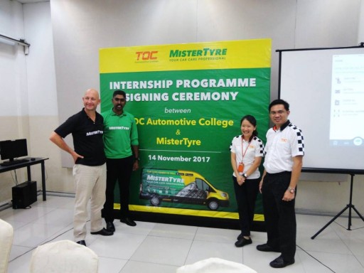 MisterTyre Partners TOC Automotive College