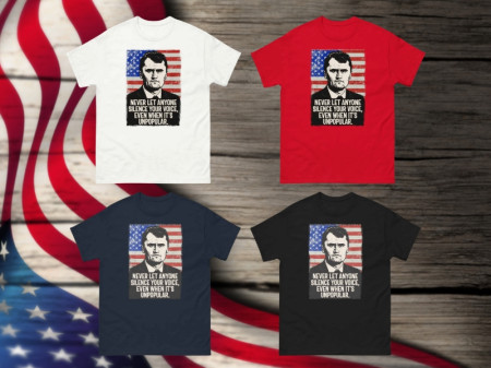 Charlie Kirk “Never Be Silent” T-Shirt 2025 Review