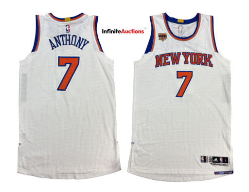Infinite Auctions to Feature Carmelo Anthony's Photo-Matched Final New York Knicks Game-Worn Jersey in Upcoming Premier Auction