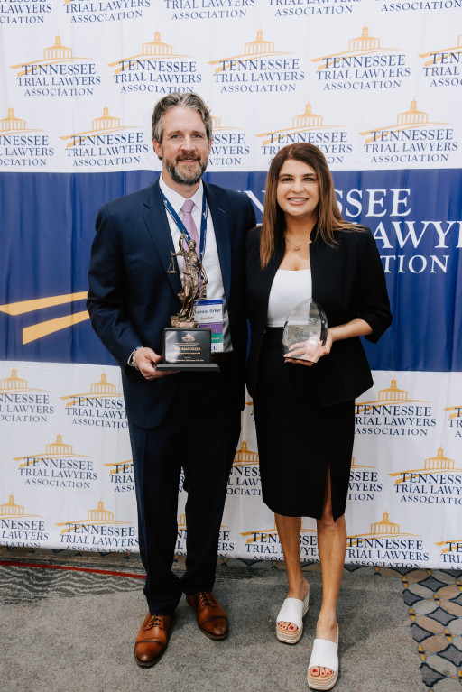 Greer Injury Lawyers Attorneys Thomas Greer and Nora Alhussaini Taube Honored With Tennessee Trial Lawyers Association Awards