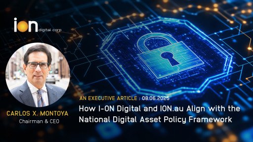 How I-ON Digital and it's Flagship ION.au Stablecoin Align with the National Digital Asset Policy Framework