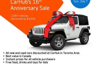 CarHub 16th Annual Anniversary Sale