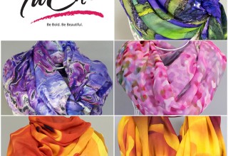 TheTuChi Abstract Floral Scarf Collection