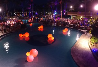 Floating Xylo Balls Light Up Water at Special Events