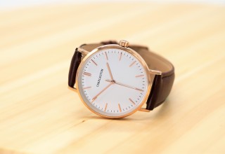 Rose Gold, Tan Leather - 40mm