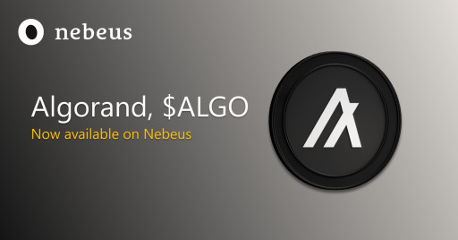 Nebeus Adds Algorand to Its App