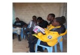 Meeting with local elders and training them on the materials they request