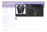 Silk Gloves at LitRPG Forum