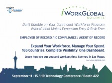 iWorkGlobal to Exhibit at HR Tech Conference