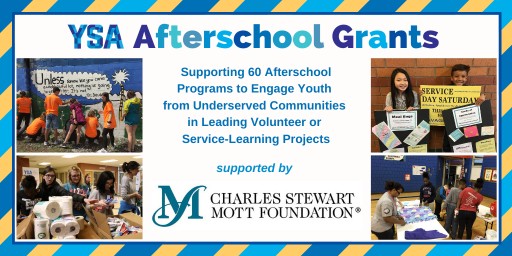 Youth Service America Awards Grants to Help Afterschool Programs Engage Young People in Volunteering and Service