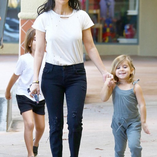 Kourtney Kardashian and Family Spotted at Kids World LA